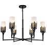 Sawgrass 6 Lt Chandelier in Black