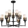 Sawgrass 9 Lt Chandelier in Black