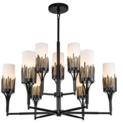 Sawgrass 9 Lt Chandelier in Black