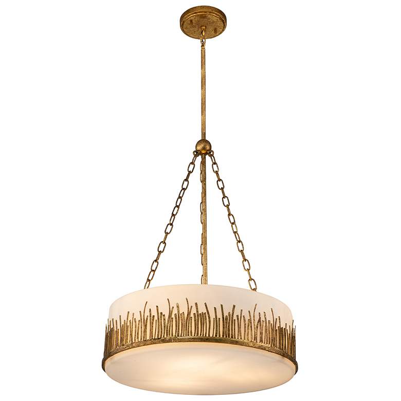 Image 1 Sawgrass Large Pendant in Gold Leaf