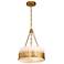 Sawgrass Medium Pendant in Gold Leaf
