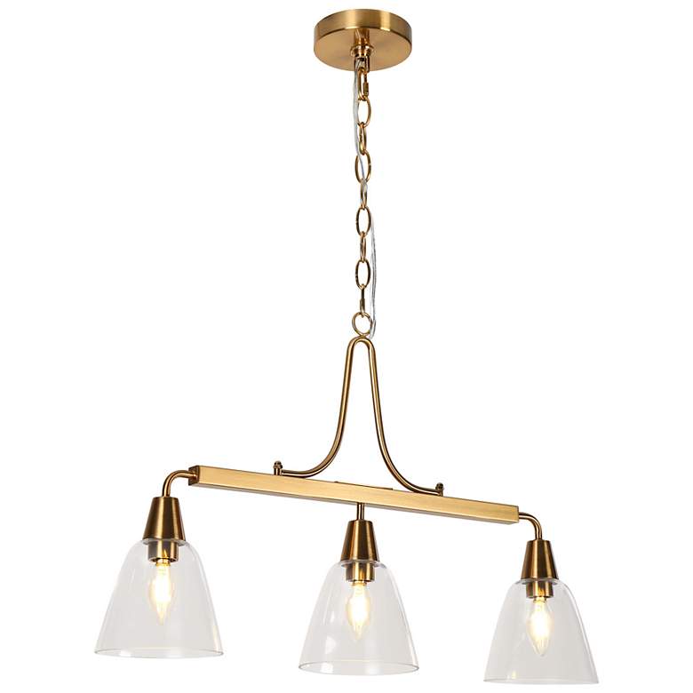 Image 1 Sawuny 3-Light Gold Island Chandelier