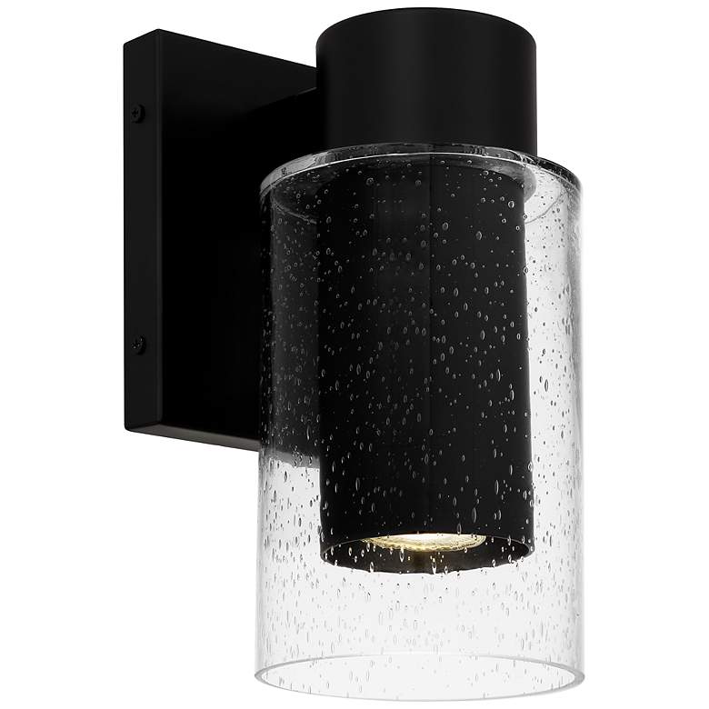 Image 1 Sawyer 1-Light Matte Black Dark Sky Outdoor Wall Lantern