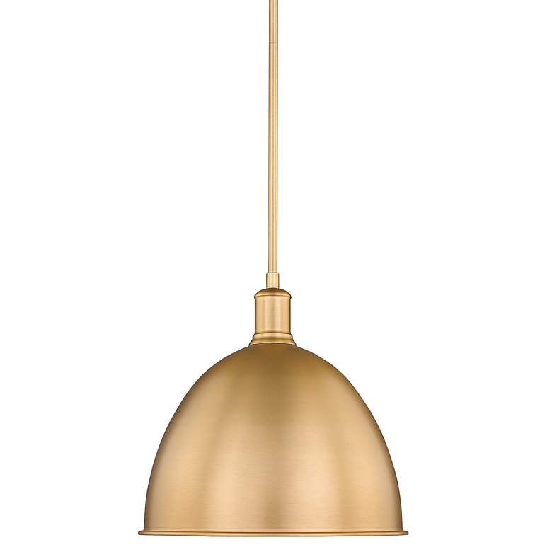 Image 1 Sawyer 12 1/2" Wide Classic Brass Pendant Light