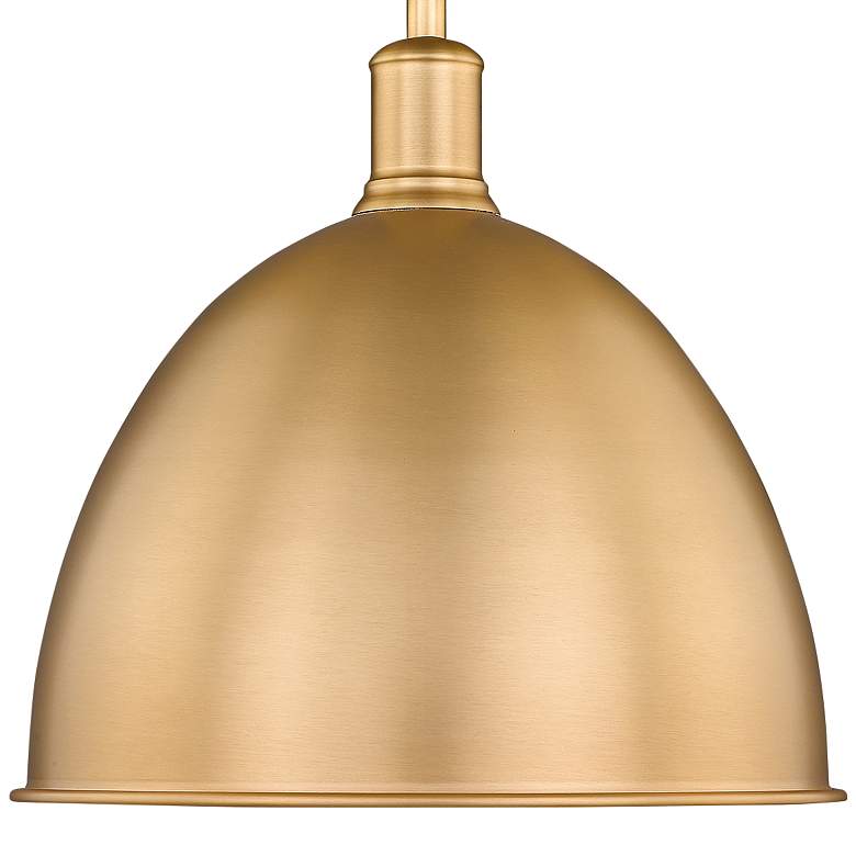 Image 2 Sawyer 12 1/2" Wide Classic Brass Pendant Light more views