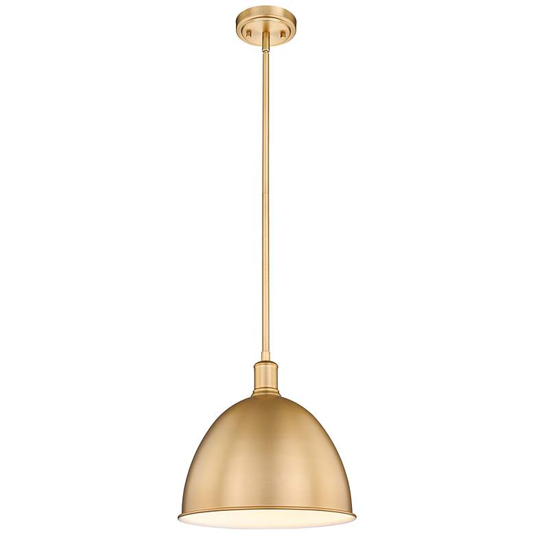 Image 4 Sawyer 12 1/2" Wide Classic Brass Pendant Light more views