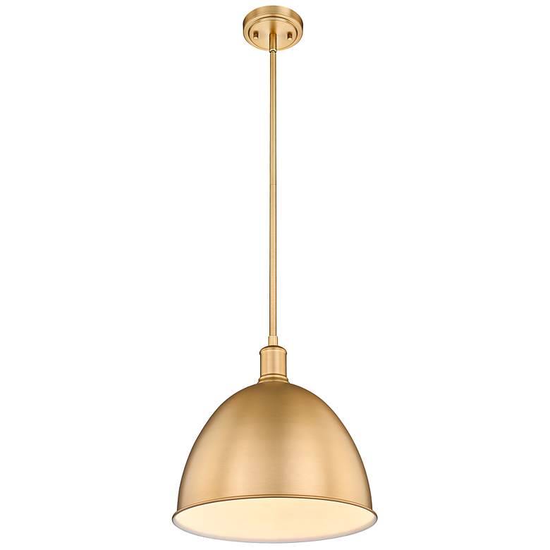 Image 5 Sawyer 12 1/2" Wide Classic Brass Pendant Light more views