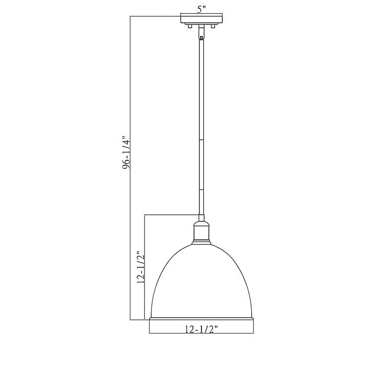 Image 7 Sawyer 12 1/2" Wide Classic Brass Pendant Light more views