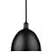 Sawyer 12 1/2" Wide Matte Black Dome Pendant Light