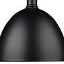 4_Sawyer 12 1/2" Wide Matte Black Dome Pendant Light more views