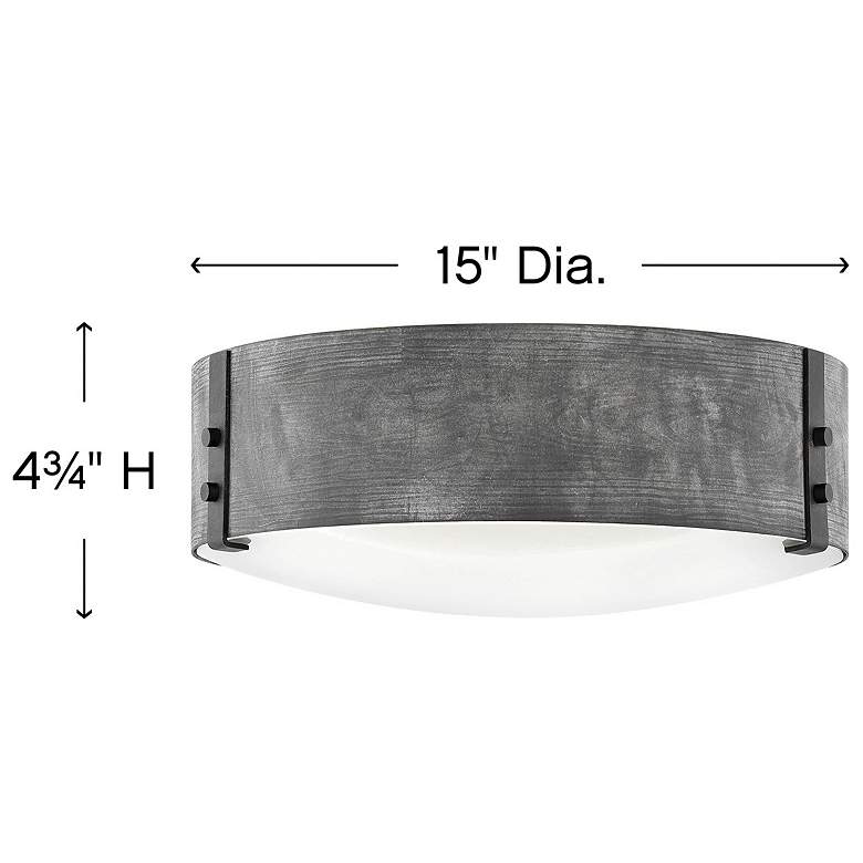 Image 4 Sawyer 15"W Silver Outdoor Ceiling Light by Hinkley Lighting more views
