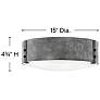 4_Sawyer 15"W Silver Outdoor Ceiling Light by Hinkley Lighting more views