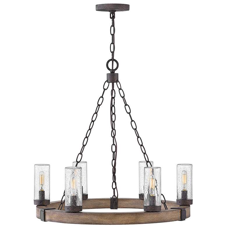Image 2 Sawyer 23 1/4"H Sequoia 6-Light LED Outdoor Hanging Light