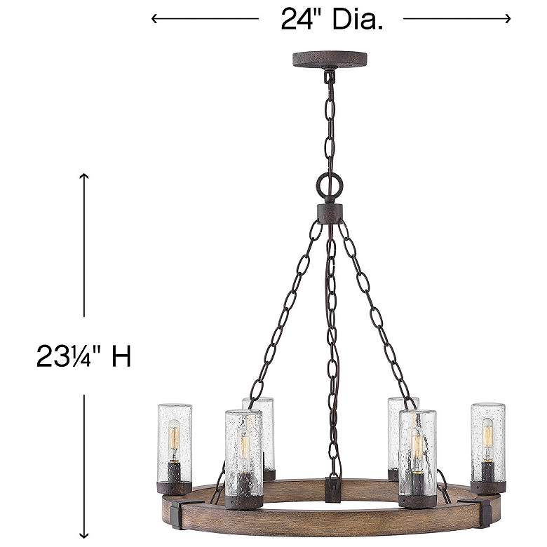 Image 5 Sawyer 23 1/4"H Sequoia 6-Light LED Outdoor Hanging Light more views