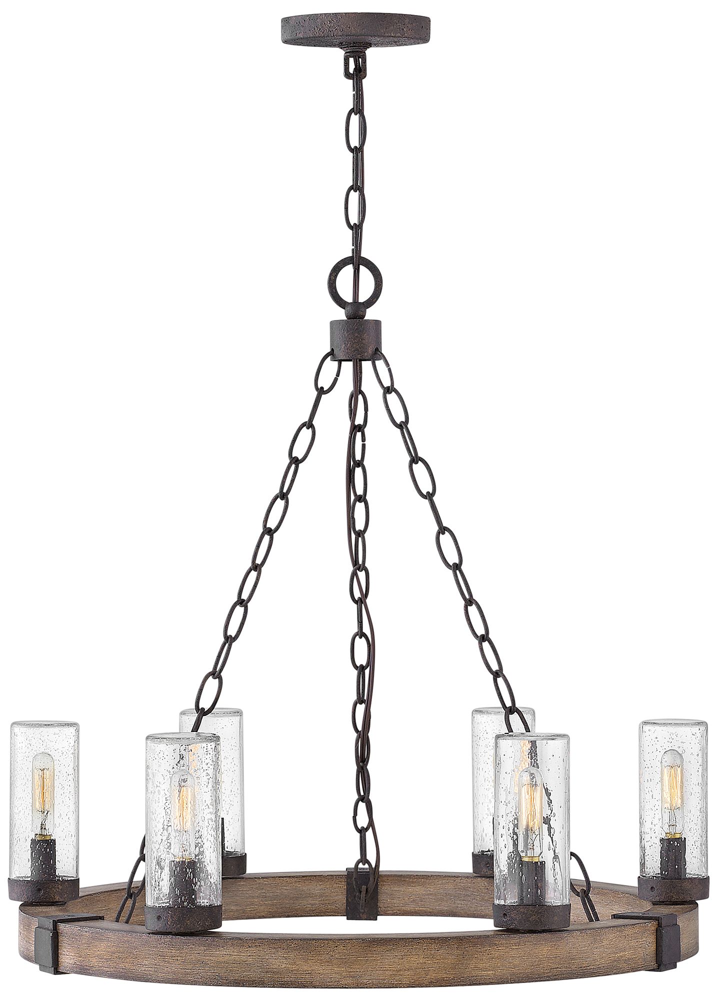Image 2 Sawyer 24" High Sequoia 6-Light LED Outdoor Hanging Light more views