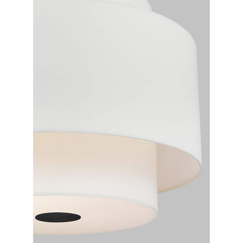 Image 2 Sawyer 26" Wide Midnight Black Pendant Light w/ Linen Shade more views