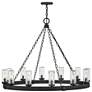 2_Sawyer 28 1/2"H Black 12-Light Ring Outdoor Hanging Light