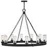 3_Sawyer 28 1/2"H Black 12-Light Ring Outdoor Hanging Light more views