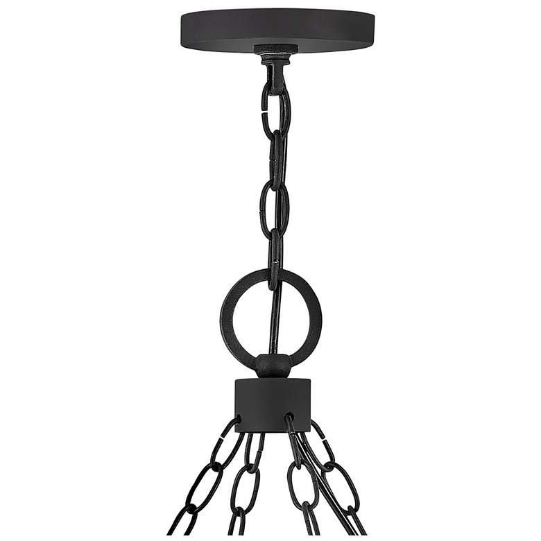 Image 6 Sawyer 28 1/2"H Black 12-Light Ring Outdoor Hanging Light more views