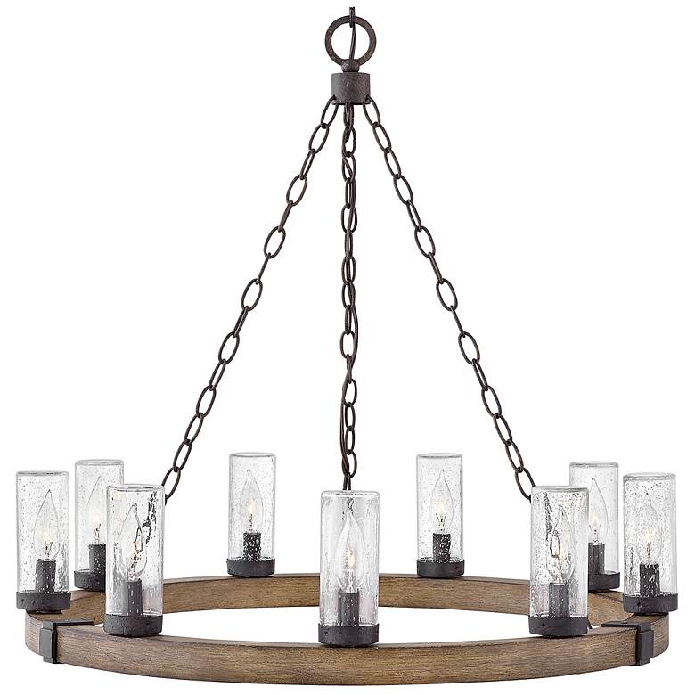 Image 4 Sawyer 30" High Sequoia 9-Light LED Outdoor Hanging Light more views