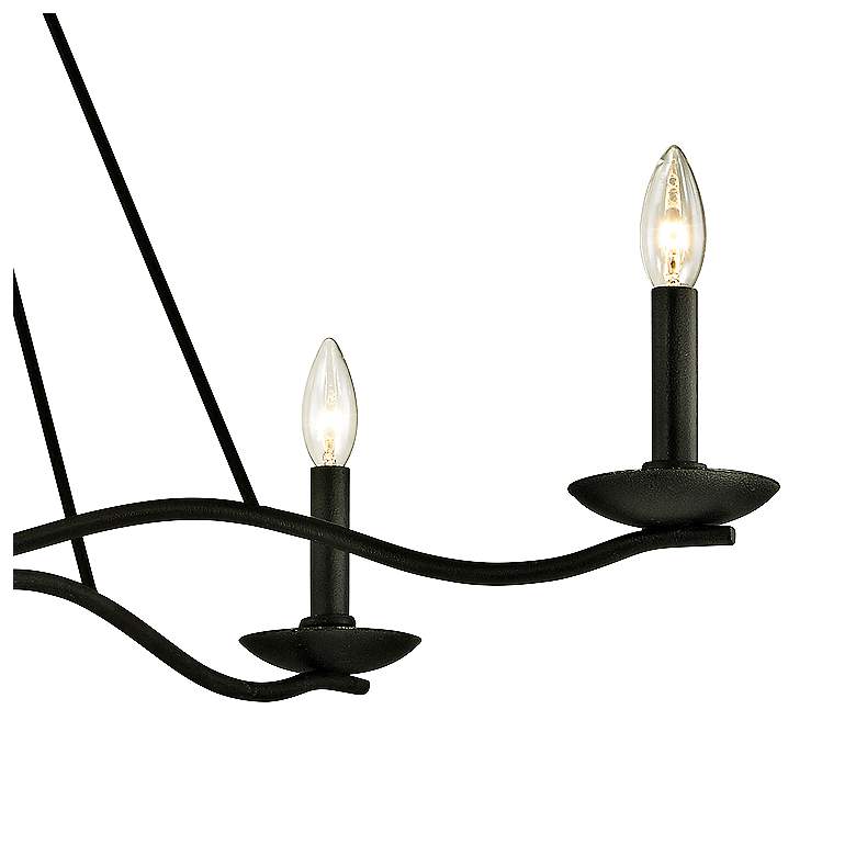 Image 3 Sawyer 40" Wide Forged Iron 5-Light Chandelier more views