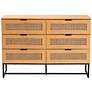 Sawyer 47 1/4" Wide Oak Brown 6-Drawer Storage Cabinet