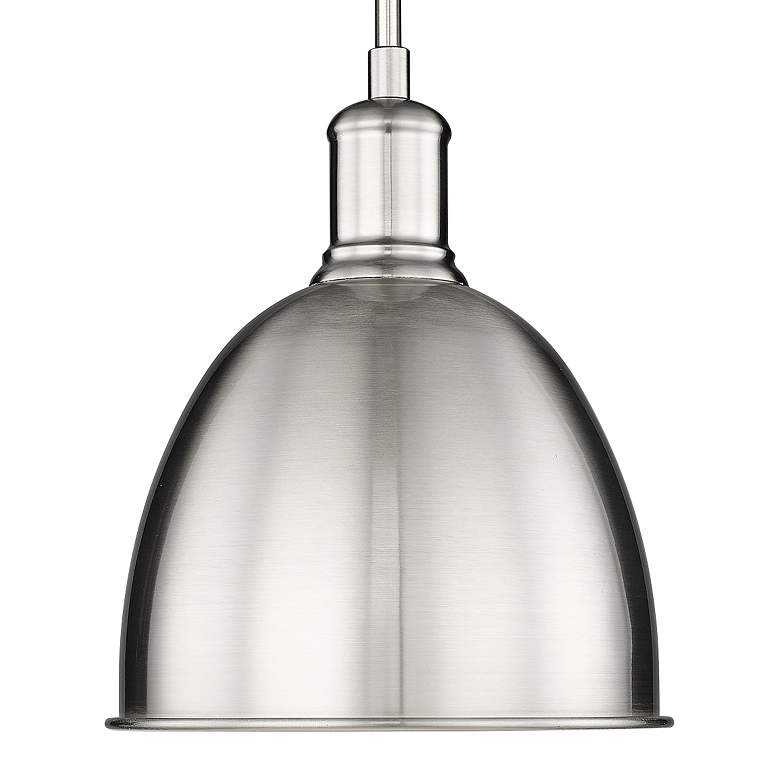 Image 4 Sawyer 8 1/4" Wide Brushed Nickel Dome Mini Pendant more views