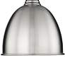 5_Sawyer 8 1/4" Wide Brushed Nickel Dome Mini Pendant more views