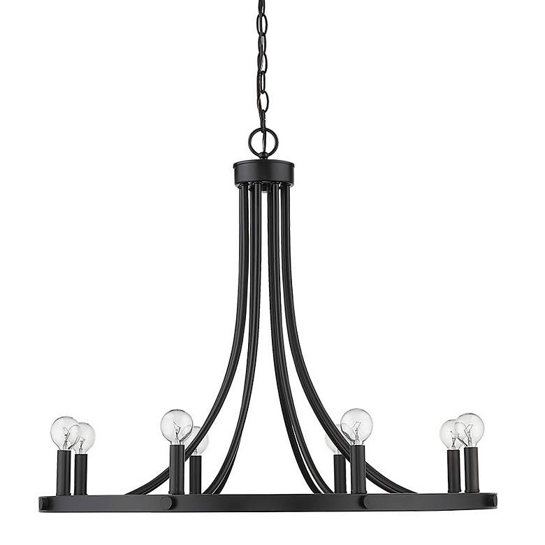 Image 2 Sawyer 8-Light Matte Black Chandelier more views
