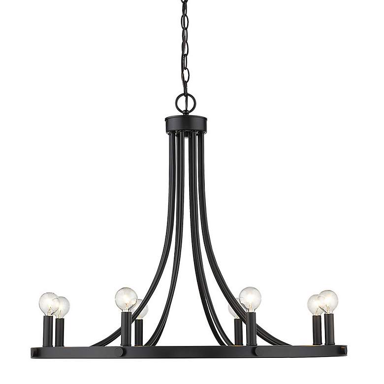 Image 3 Sawyer 8-Light Matte Black Chandelier more views