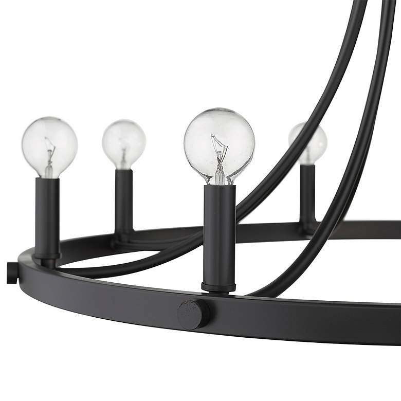 Image 5 Sawyer 8-Light Matte Black Chandelier more views