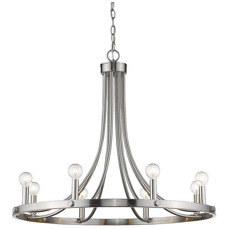 Image 1 Sawyer 8-Light Satin Nickel Chandelier
