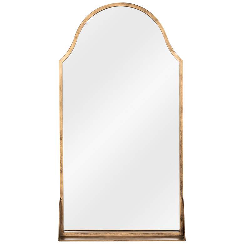 Image 2 Sawyer Antique Bronze 20" x 38" Wall Mirror with Shelf
