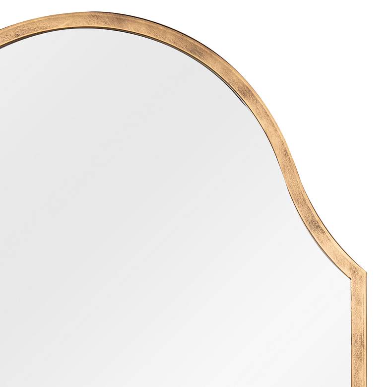 Image 3 Sawyer Antique Bronze 20" x 38" Wall Mirror with Shelf more views