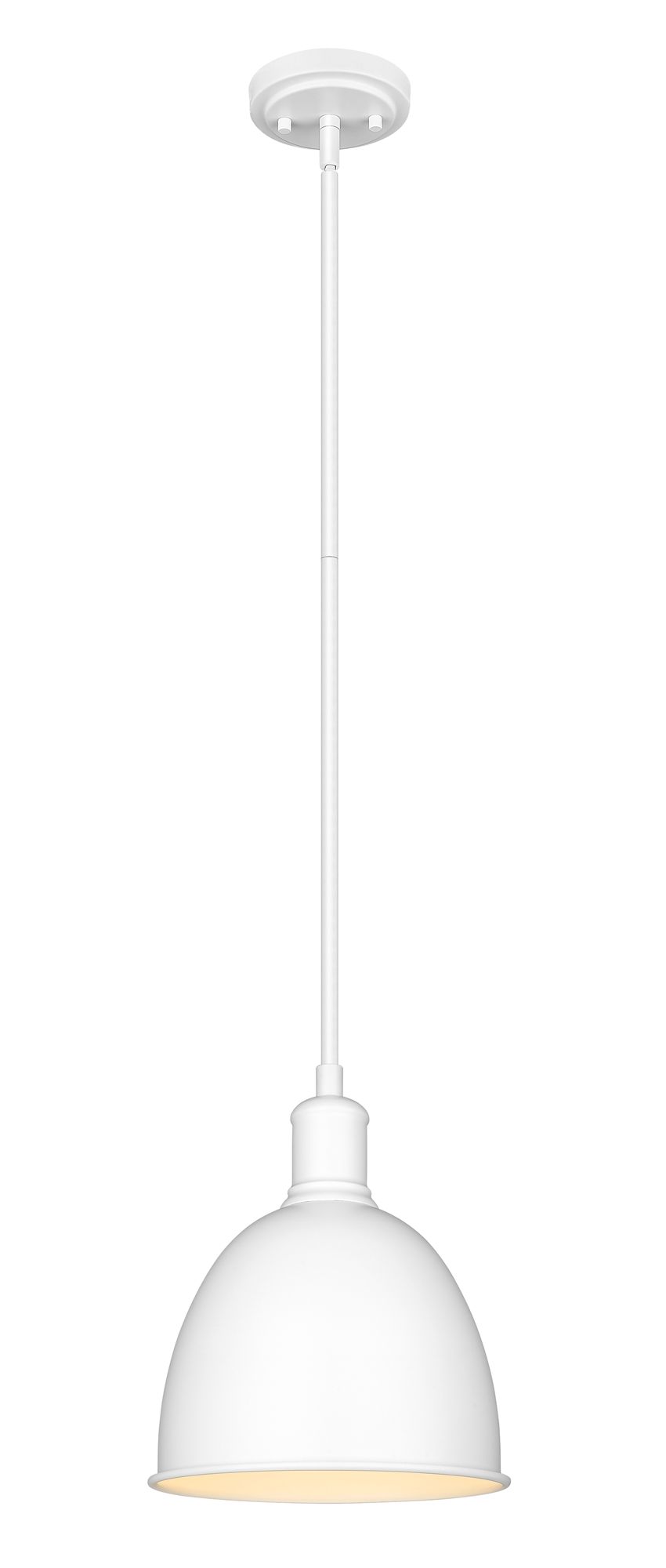 Image 5 Sawyer by Z-Lite Satin White 8.25 inch 1 Light Pendant more views