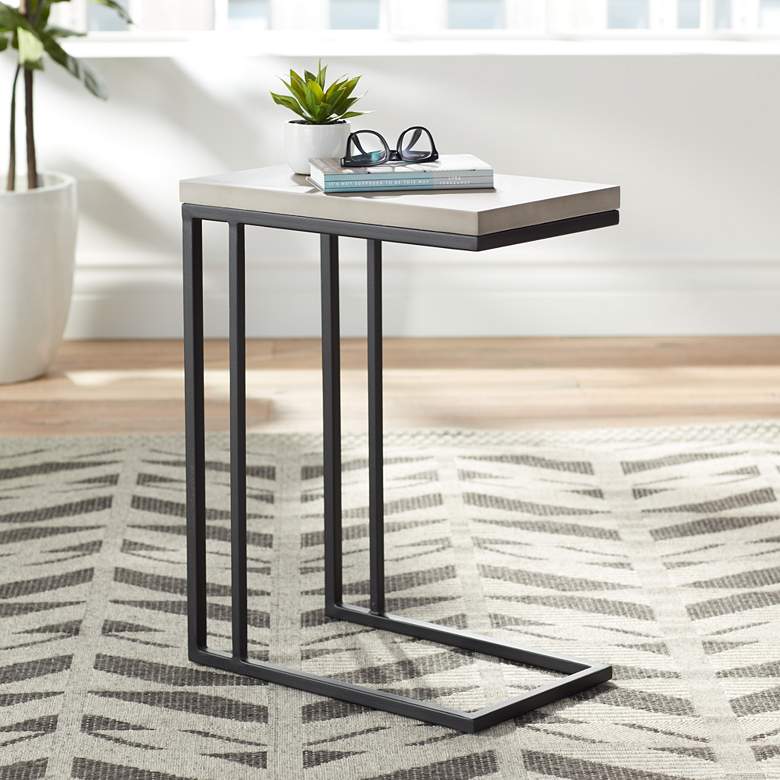 Image 1 Sawyer-C 26" High Concrete Modern End Table