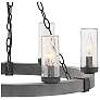 3_Sawyer Medium Single Tier 12v 24" Wide 6-Light Chandelier more views