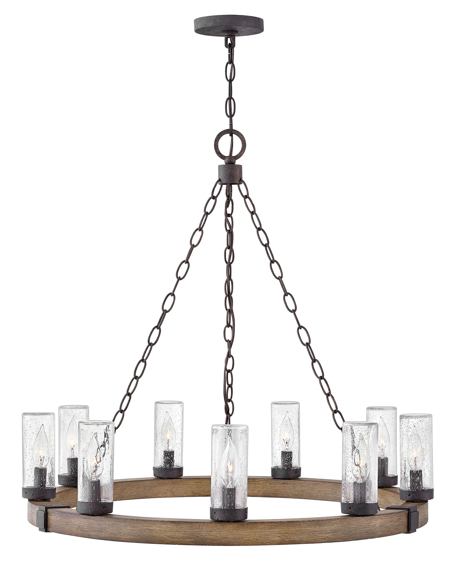 Image 2 Sawyer Medium Single Tier 12v 24" Wide 6-Light Chandelier more views
