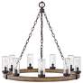4_Sawyer Medium Single Tier 12v 24" Wide 6-Light Chandelier more views