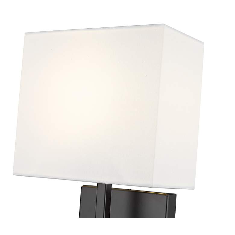 Image 7 Saxon 11 1/4" High Matte Black Wall Sconce more views