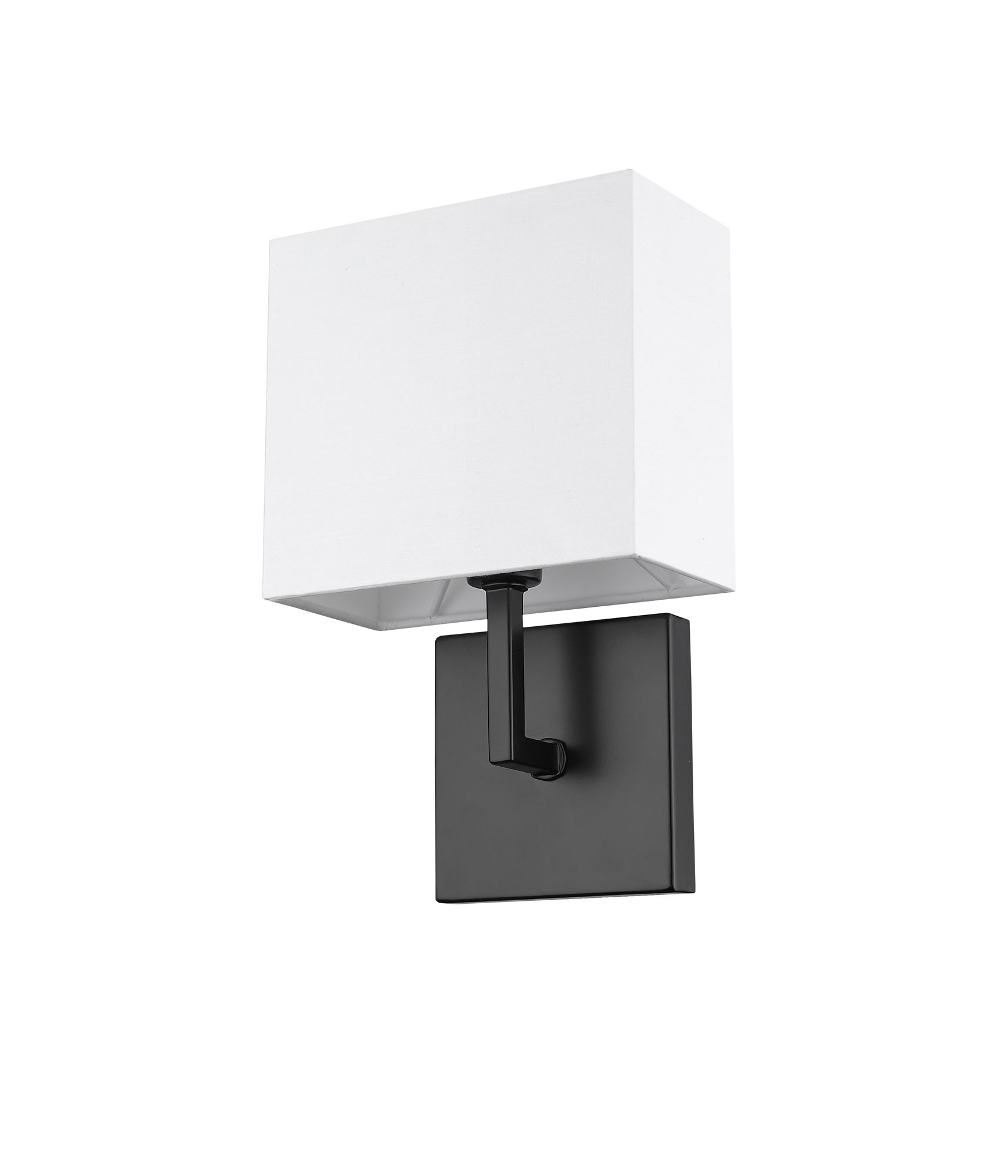 Saxon 11 1/4" High Matte Black Wall Sconce in scene