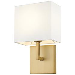 Saxon 11 1/4" High Olde Brass Wall Sconce