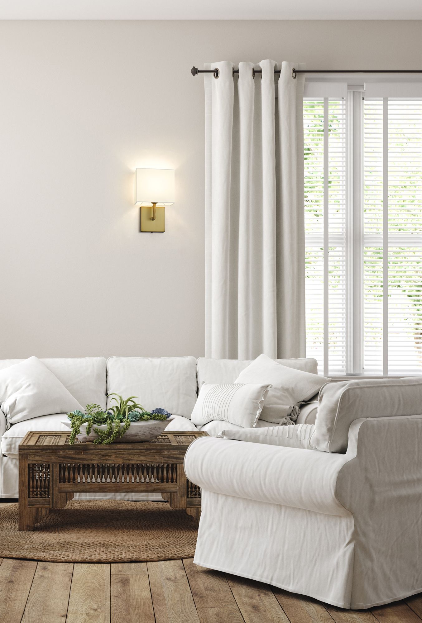 Image 5 Saxon 11 1/4" High Olde Brass Wall Sconce more views