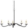 2_Saxon 33 1/4" Wide Zanzibar Black 5-Light Chandelier