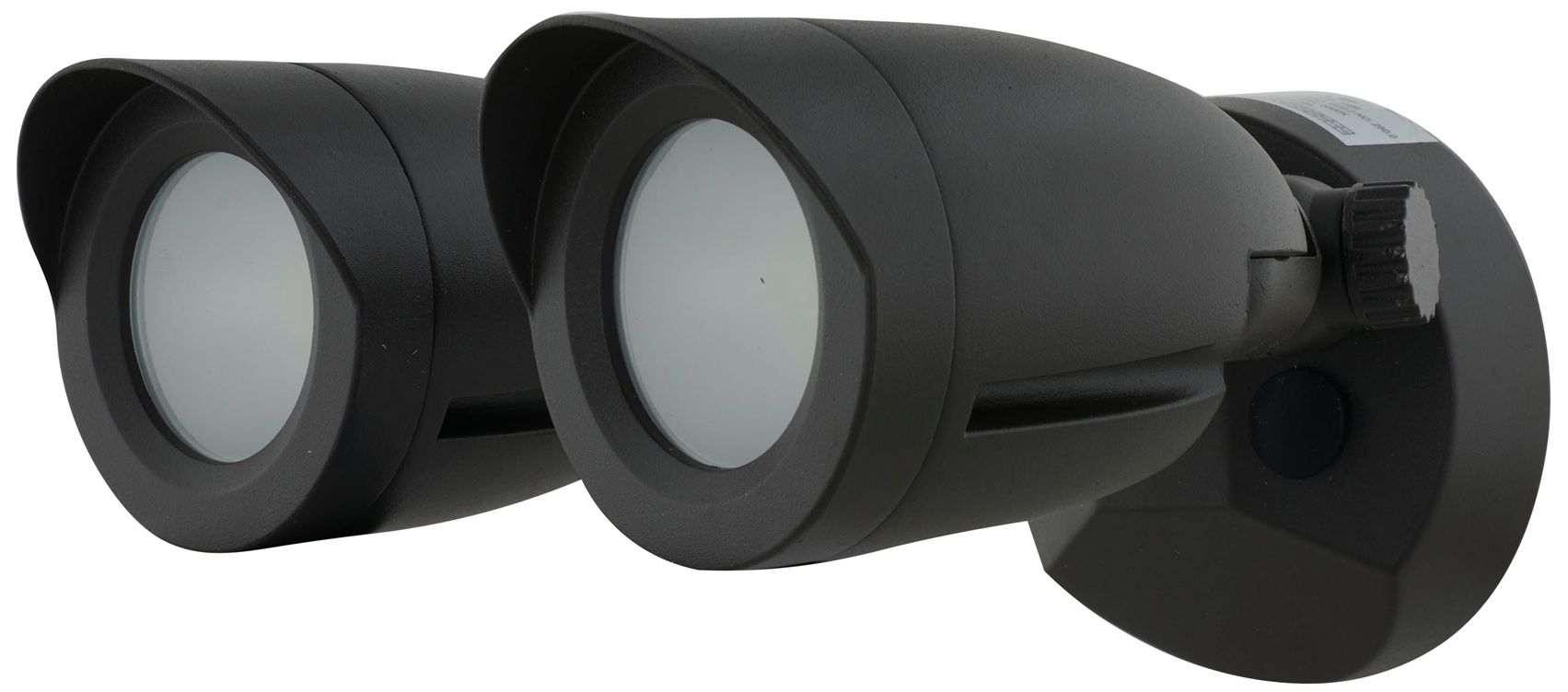 Image 2 Saxon 4 1/2" High Black Dual-Head 4000K LED Outdoor Light more views