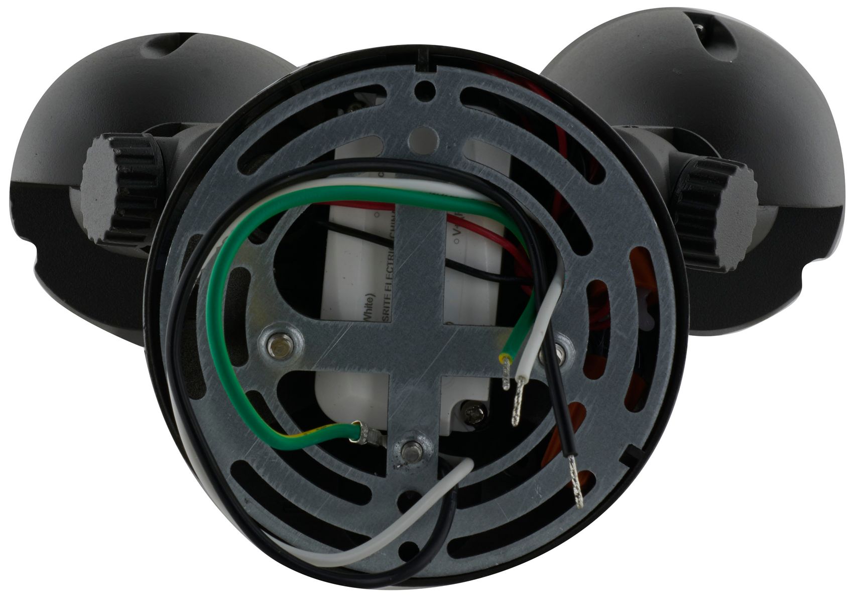 Image 3 Saxon 4 1/2" High Black Dual-Head 4000K LED Outdoor Light more views