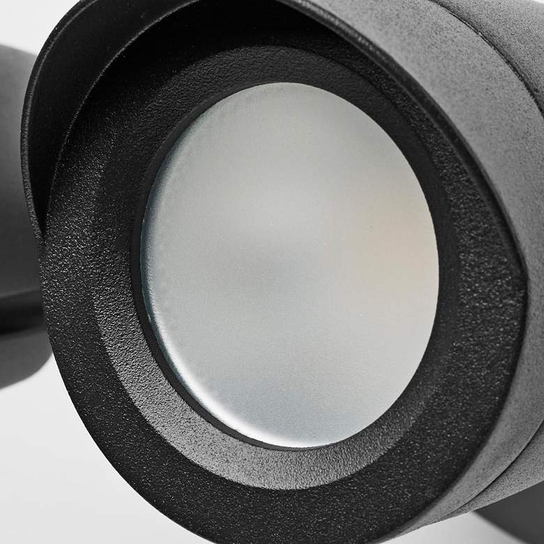 Image 7 Saxon 4 1/2" High Black Dual-Head LED Outdoor Security Light more views