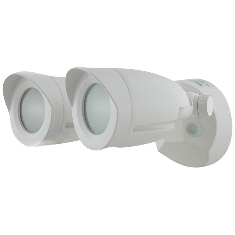 Image 2 Saxon 4 1/2" High White Dual-Head LED Outdoor Security Light more views