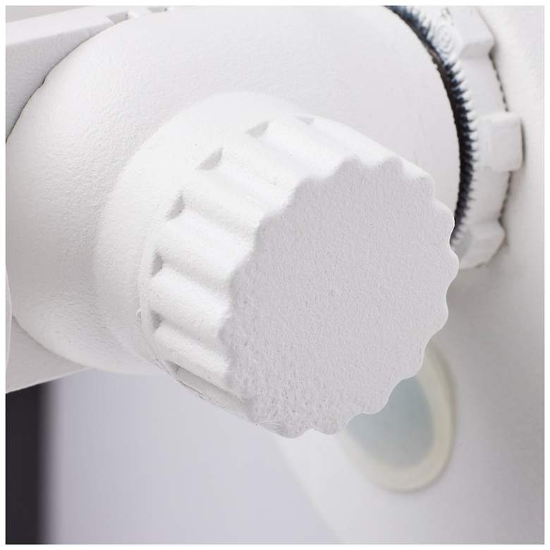 Image 4 Saxon 4 1/2" High White Dual-Head LED Outdoor Security Light more views