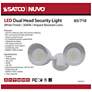 Saxon 4 1/2" High White Dual-Head LED Outdoor Security Light